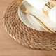 thumbnail image 3 of Natural Water Hyacinth Placemats, Heat Resistan T Rattan Woven Mats, 3 of 5