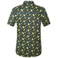 thumbnail image 2 of SSLR Mens Hawaiian Shirts Casual Button Down Shirts 100% Cotton Short Sleeve Tropical Shirts, 2 of 7