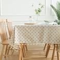 thumbnail image 2 of Bohemian Table Runner with Tassel Fringe - Lightweight Linen Look Tablecloth for Farmhouse, Cottage, Spring & Summer Deco, 2 of 10