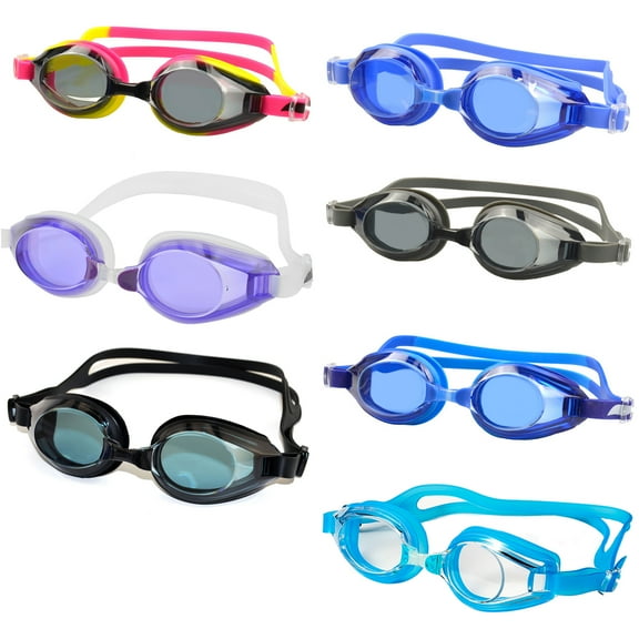 Hariumiu Adult Swimming Goggles, Silicone Anti-Fog Adjustable Swimming Goggles for Swimming Pool Beach Men Women