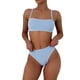 thumbnail image 1 of Conjunto de Bikini de Cintura Alta Traje de Baño Diario Conservador de las Mujeres Combinado de Dos Piezas, Nylon Spandex Beach Wear con Almohadilla de Pecho, 1 of 6
