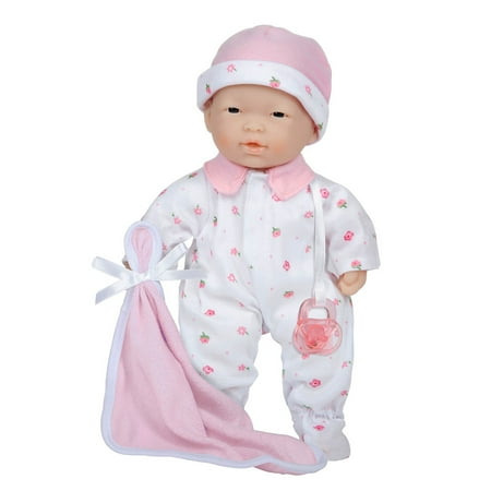 UPC: 0043657131093 | JC Toys La Baby Soft 11 Asian Baby Doll with Pink Outfit
