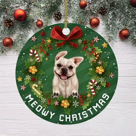 

loopsun Christmas Funny Decoration Christmas Dog Pattern Pendant Christmas Tree Ornaments