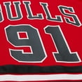 thumbnail image 6 of Unisex Mitchell & Ness Dennis Rodman Red Chicago Bulls Maxxed Out Fashion Hockey Jersey, 6 of 7