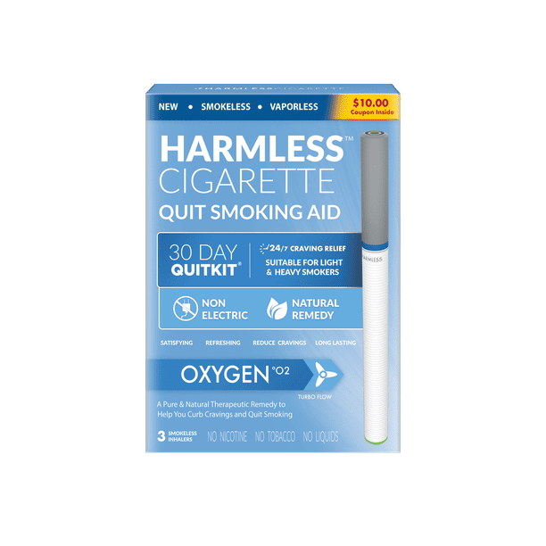 How much does a carton of cigarettes cost at walmart Harmless Cigarette Oxygen Nicorette Alternative Quit Smoking Aid 3pk Walmart Com Walmart Com