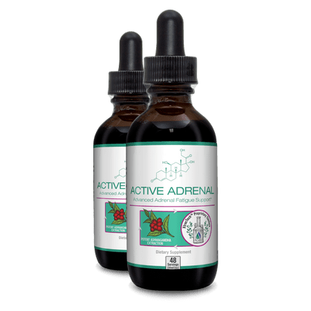 Active Adrenal - Advanced Adrenal Fatigue Supplement | All-Natural Liquid Formula for 2X Absorption | 2-pack