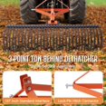 thumbnail image 4 of Jocisland 3 Point Tow Behind Rake, 60" Adjustable Angle with 32 Steel Tines, Lawn Dethatcher Landscape Rake with Attachments for Field, Pasture, Yard Cleanup, 4 of 9