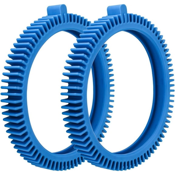 896584000-143 Blue Front Tire Kit with Super Hump Replacement Tires Compatible with Hayward Phoenix Poolvergnuegen AquaNaut 200, 400, 450 Pool Cleaner 2 Wheel and 4 Wheel (2 Pack)