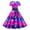 Hot Pink, variant on Female Dress Women Print Round Neck Short Sleeve 1950S Evening Party Prom Dress White Dresses for Graduation Long Sleeve Holiday Dresses