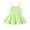 Green, variant on XFHLMJFF Girls Dress Summer Toddler Baby Sleeveless Solid Color Print Vest Casual Party Dresses Size 18M-24M