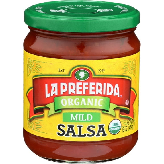 La Preferida Mild Organic Salsa 16 oz (Pack of 12)