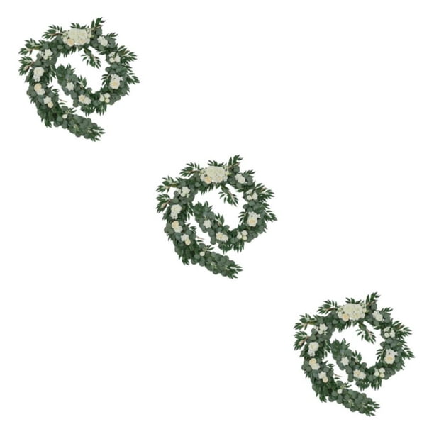 Bewildely Enredadera de flores artificiales para guirnalda de boda - Aspecto realista Amplia aplicación Decoración para el hogar Blanco Type1 NO1