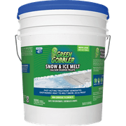 Green Gobbler 96% Pure Calcium Chloride Snow & Ice Melt Pellets | Concrete Safe Ice Melt (35 lb Pail)
