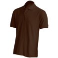 thumbnail image 2 of Basico (Brown) Polo Collared Shirts For Women 100% Cotton Short Sleeve Golf Polo Shirts For Men, 2 of 3