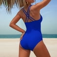 thumbnail image 6 of Bikinis for Women One Piece Summer 2026 Swimsuit Mesh High Waist Plunge Full Coverage Bathing Suits, 6 of 6