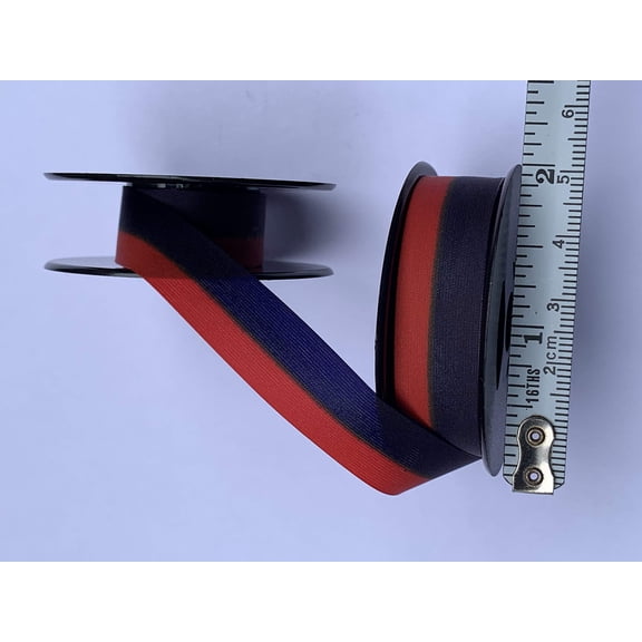 Universal Typewriter Ribbons - Custom Color Twin Spool Typewriter Ribbons (Blue and Red)