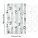 thumbnail image 3 of Juego de 8 cortinas de ducha impermeables y gruesas con ganchos | Forro de plástico para cortina de baño de 180 x 120 cm | Resistente al moho y al desgarro, instalación sin perforaciones | Ideal, 3 of 6
