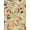 BROWN/RUST/OLIVE, variant on Chiffon Printed Flower Power Pleated Fabric by the Yard Floral Sheer Dress Top (BROWN/RUST/OLIVE, ByYard)
