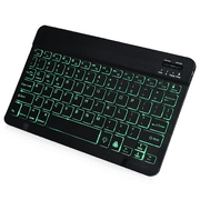 Ultra Slim Backlit Wireless Bluetooth Portable 7-Colors Backlit Rechargeable Keyboard