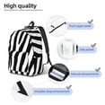 thumbnail image 5 of Xecao Zebra for Canvas College Laptop Backpack, Durable Rucksack Travel Notebook Bag School Backpack Book Bag for Men Women, 5 of 8
