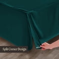 thumbnail image 5 of SGI Bedding 10 Inch Pleated Bed Skirt | Microfiber Bed Skirt | Fade Resistant, Wrinkle Free, Anti-static, Decorative, Extra Storage Space, Clutter-Free | Olympic Queen, Teal, 5 of 8