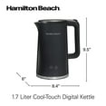 thumbnail image 3 of Hamilton Beach Bouilloire Électrique à Contrôle de Température Numérique, 1,7 L, 1500 Watts, Noire, 3 of 7