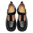 thumbnail image 4 of FSJ Women Classic Round Toe Strap Buckle Mary Jane Pumps Shoes Size 7 Black, 4 of 4
