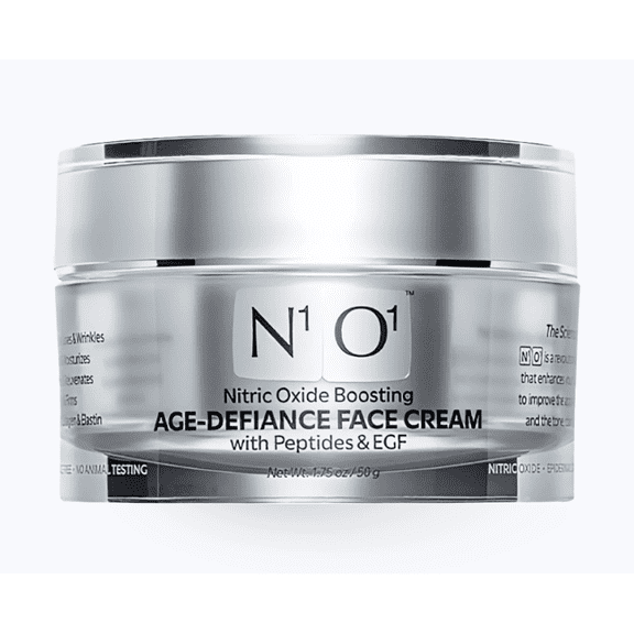 N1O1 Age-Defiance Moisturizer Face Cream with Nitric Oxide Collagen Elastin Booster, 1.75 oz