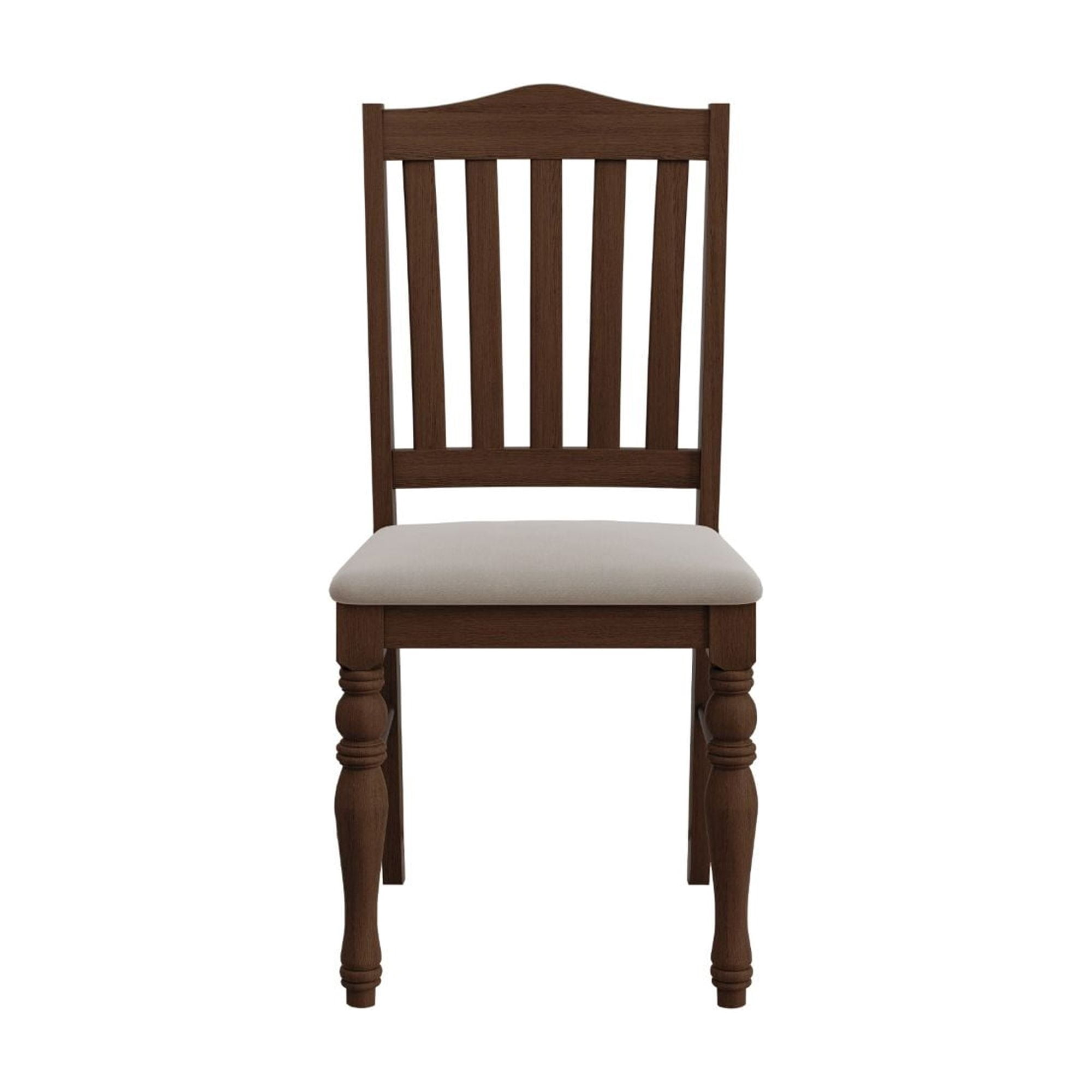 Home Design Mayfield Dining Chair (Set of 6), Warm Gray/Brown