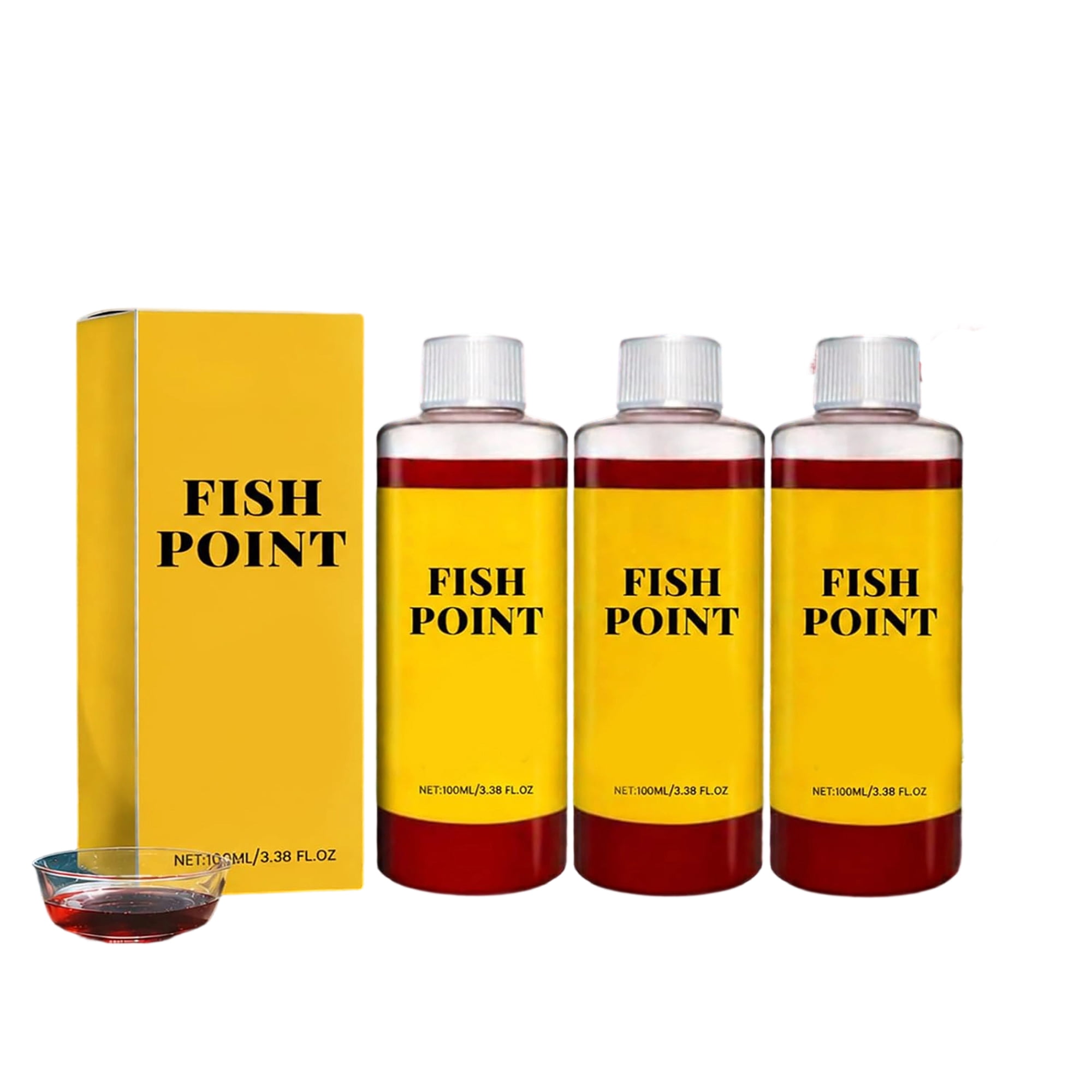 BESTSKY Concentrated Fish Attractant Liquid Fish Attractant Fish Point Liquid Fast-Acting Red Worm Formula Fish Attractant for Trout Panfish and More