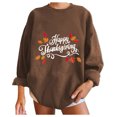 thumbnail image 4 of Gibobby Sudadera mujer con cierre, Sudadera de Manga Larga con Capucha para Mujer, de Gran tamaño, Sudadera Deportiva(Café,G), 4 of 5