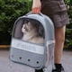 thumbnail image 2 of Mochila portátil para transportar mascotas, bolsa de viaje para perros y gatos, bolso de mano suave y ventilado. C-gris, 2 of 7