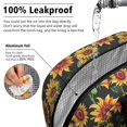 thumbnail image 5 of Obrewu Black Sunflower Lunch Bag for Adult, Insulated, Leakproof, Oxford Cloth, 5 of 7
