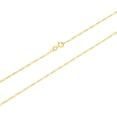 thumbnail image 4 of Nuragold 14k Real Yellow Gold Solid Figaro Link 1.1mm Chain Necklace (16"-24") Dainty Italian Jewelry for Women, 4 of 8