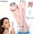 thumbnail image 2 of SUTENGDA 1pc  Dual-Head Electric Hair Trimmer for Women  Rechargeable 400mAh Lithium Battery  USB Charging  Multipurpose Bikini Razor and Face Shaver for Body  Arms  Thighs - Ideal New Ye, 2 of 6