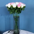 thumbnail image 3 of Simulation Flower Realistic Looking Vibrant Color Faux Silk Cloth Dining Table Decoration Artificial Rose Flower Ornament Home Supplies, 3 of 7