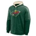 thumbnail image 2 of Men's Fanatics Green Minnesota Wild Goaltender Defender Pullover Hoodie, 2 of 3