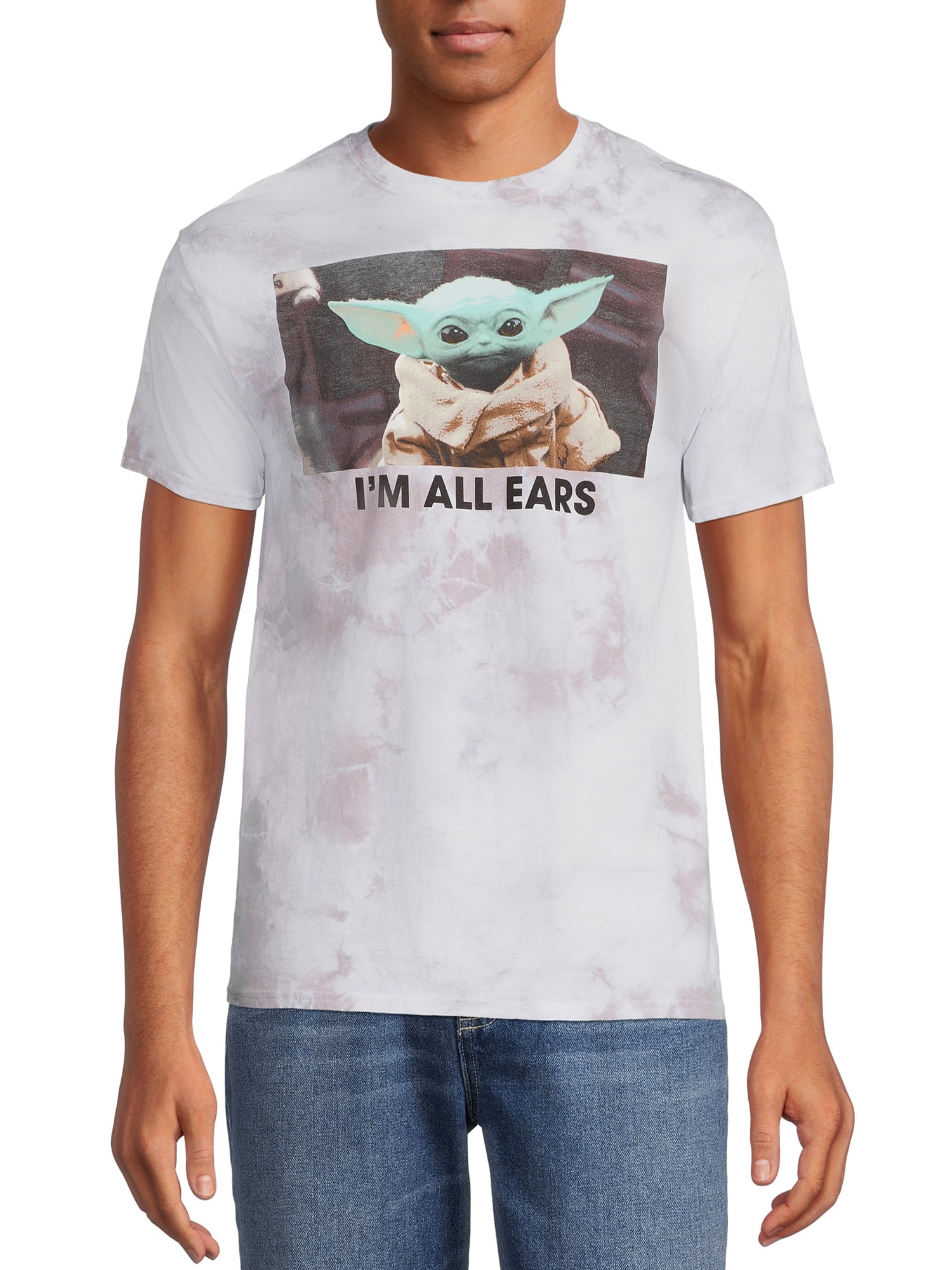 Star Wars Men's Grogu All Ears and Mandalorian Graphic Tees, 2-Pack