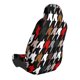 thumbnail image 2 of Fotbe Houndstooth Green Red Funda para Asiento de Auto con Estampado – Impermeable y Antisudor – Ajuste Universal, Lavable a Máquina, Antideslizante (1 Pieza), 2 of 5
