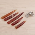 thumbnail image 4 of Ágata 5 Uds. Pulidor De Cuchillos De ágata, Herramienta Para Hacer Joyas Artesanales A Mano Para Pulir Oro/plata, Color Rojo, 4 of 7