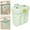 C, variant on Clearance Under $22, 1 Pack 15L Hanging Kitchen Trash Can, Foldable Waste Bin with Lid for Cabinet Door, Wall-Mounted Garbage Can for Under Sink, RV, Car, and Bathroom Use, 25x23x13cm (Sakura Pink)
