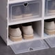 thumbnail image 3 of Cateissary Caja de zapatos de almacenamiento apilable, caja de zapatos de plástico transparente, diseño abatible, artefacto de almacenamiento de Type2 NO2, 3 of 6