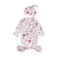 thumbnail image 1 of PENGXIANG Kids Cartoon Patterns Print  Neck Long Sleeve Sleepwear Cap, 1 of 6