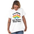 thumbnail image 5 of Two Moms are Better than One LGBTQ Women's Graphic T Shirt Tees Brisco Brands S, 5 of 5