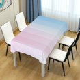 thumbnail image 4 of Yayeee Tablecloths 54" x 72" Rectangle Wrinkle Resistant Party Table Cover, Light Blue Stripes, 4 of 8