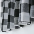 thumbnail image 4 of Black & White Buffalo Check Kitchen Tier Curtais 36 inches Long Plaid Gingham Rod Pocket Classic Cafe Curtains Country Farmhouse Kitchen Short Curtains 2 Panels, 4 of 5
