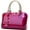 Rose, variant on Shiny Patent Women Faux Leather Handbags Crossbody Bag Top Handle Purse Satchel Bag Shoulder Bag