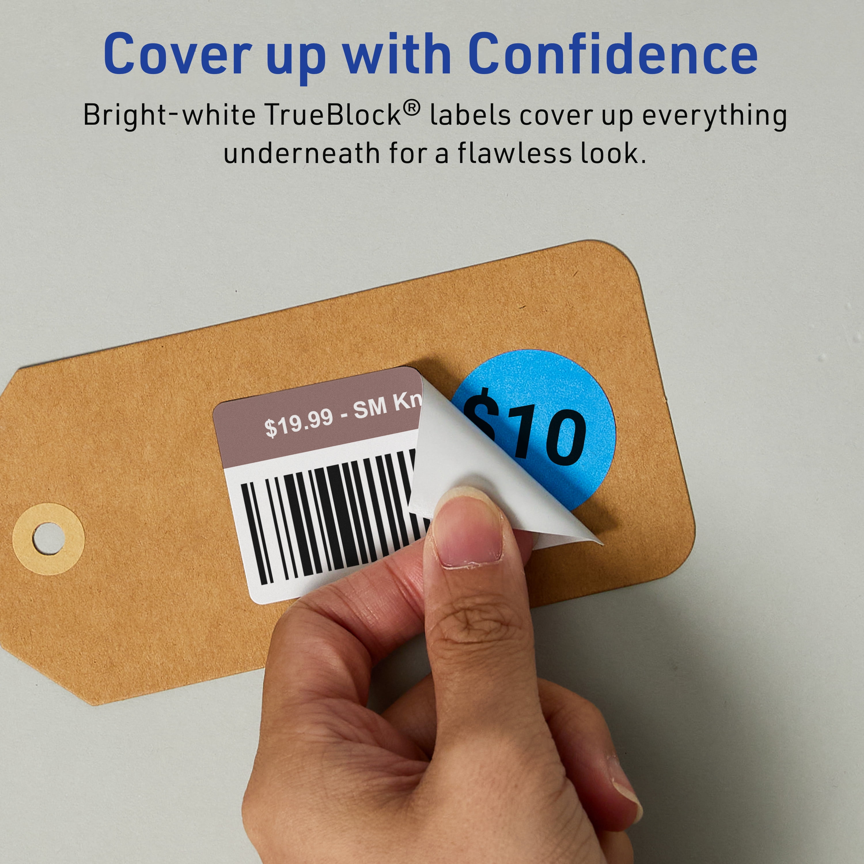 Avery TrueBlock Rectangle Labels, 1" x 3", 800ct
