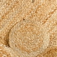 thumbnail image 4 of KALVEERA Coastal Braided Off-White Scalloped Area Rug, 2' x 8
8', Non-Slip Backing, 4 of 5