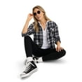 thumbnail image 3 of Jockey Women's Flannel Button Up, 3 of 7